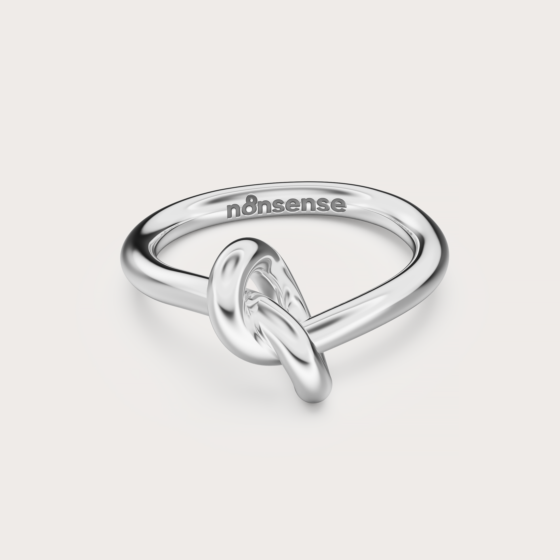 Pinky Promise Ring in white gold - n8nsense jewelry