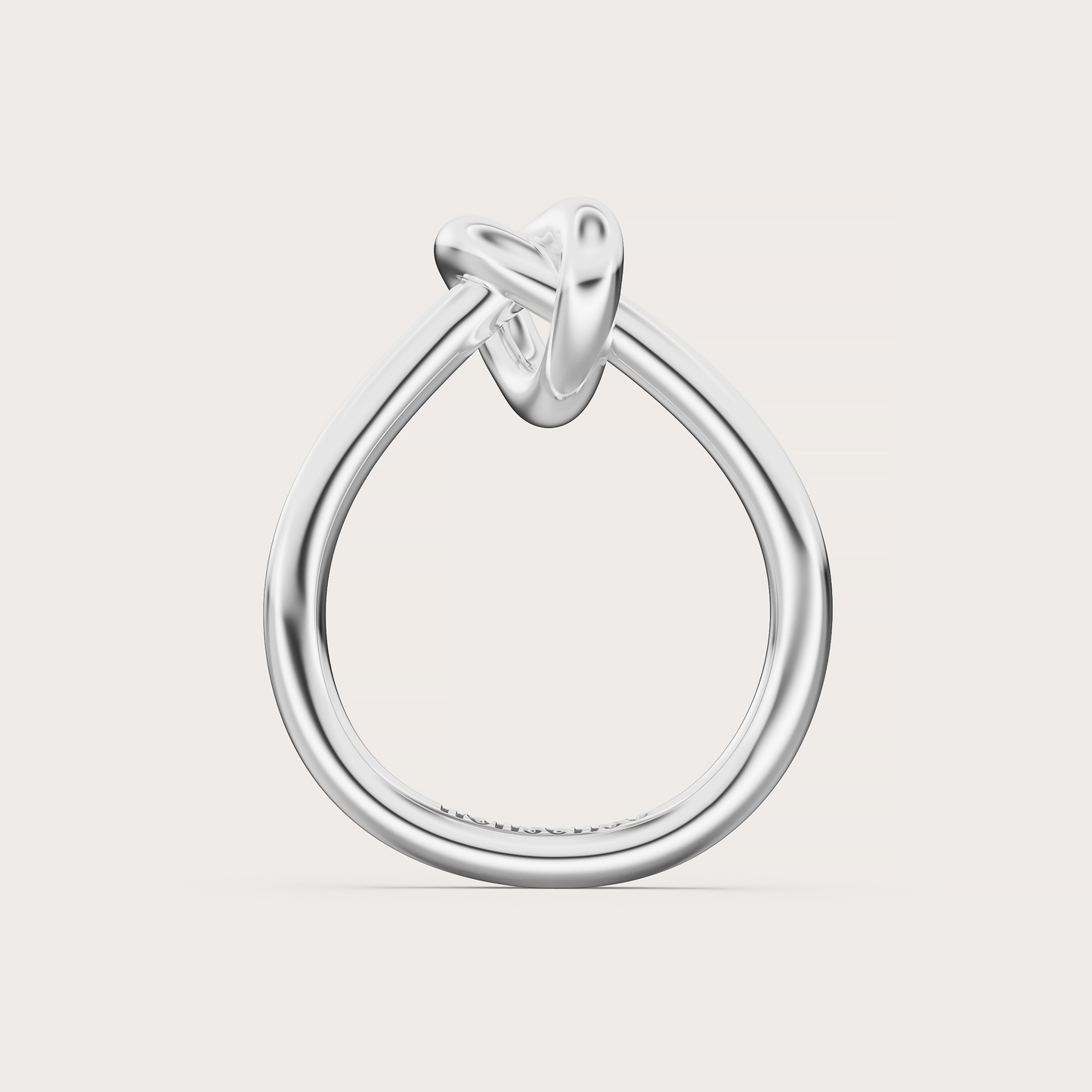 Pinky Promise Ring in white gold